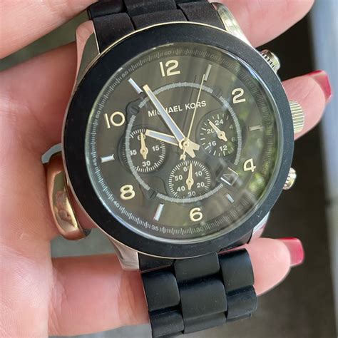 michael kors matte black watch price